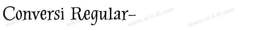 Conversi Regular字体转换
